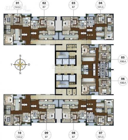 Chính chủ bán căn hộ DT 87m2 (2PN, 2VS) căn hộ số 8 tòa nhà Lạc Hồng Lotus 1, giá cực tốt 7161665
