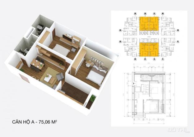 Nhượng lại căn hộ 70,86m2 chung cư Osaka Complex Hoàng Mai, LH: 0965.105.866 7177084