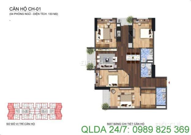 Bán căn hộ Lạc Hồng 2, diện tích 95m2 thiết kế 3PN, 2VS, giá gốc chủ đầu tư. LH 0989 825 369 7181959