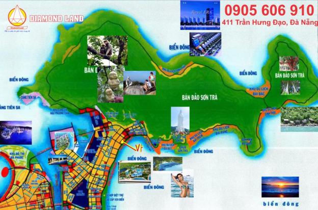 Bán đất 2 MT đường Nguyễn Hữu An và bờ hồ, Đà Nẵng, 5 lô liền B9, DT 180m2/lô 7271647
