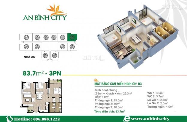 Bán chung cư An Bình City căn số 01 tòa A1 bán bằng đúng giá gốc 7248859
