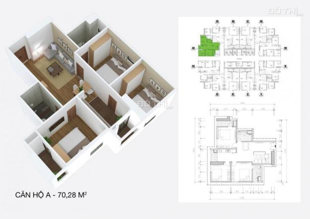 Bán căn hộ chung cư Osaka Complex - 48 Ngọc Hồi chính chủ giá 18 triệu/m2. Lh: 01698851863 7250976