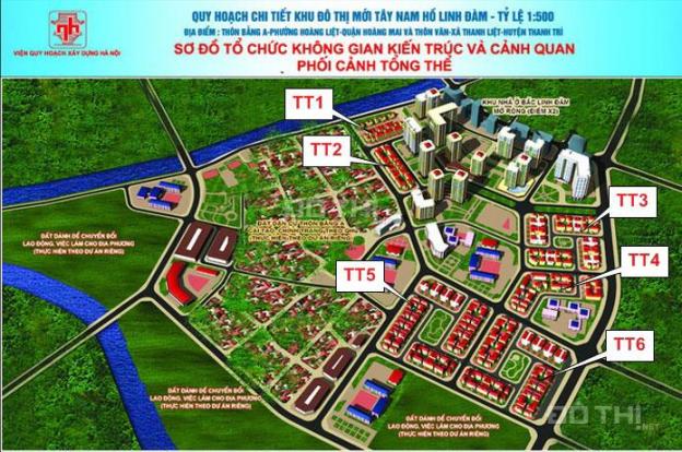 Bán biệt thự Tây Nam Linh Đàm TT3C-ô số 2, 280m2, có sổ đỏ, bàn giao thô 7251746