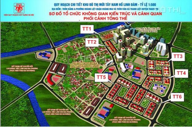 Bán biệt thự Tây Nam Linh Đàm TT2-ô số 16, diện tích 180m2, mặt đường 20,5m 7251786