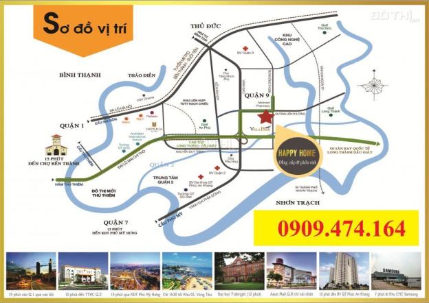 0909.474.164 nhà phố Happy Home, Q9, với 2,2 tỷ/căn 3 tầng + sân thượng, ngay MT đường Liên Phường 7341511