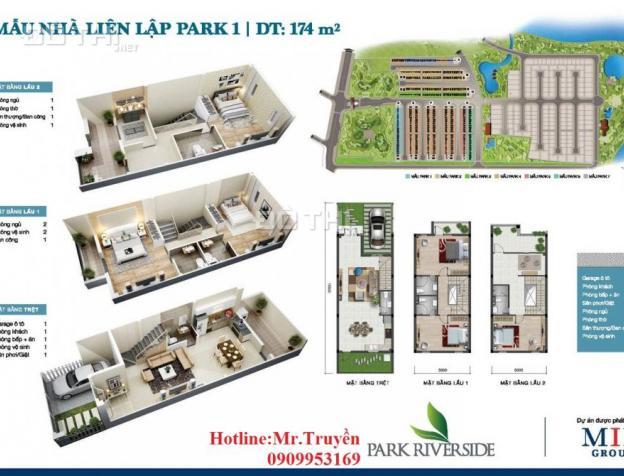 Khu nhà phố biệt thự Park Riverside Tân Cảng, 5x15m, 3 lầu, giá 3.1 tỷ đã VAT, LH 0934054046 7345961