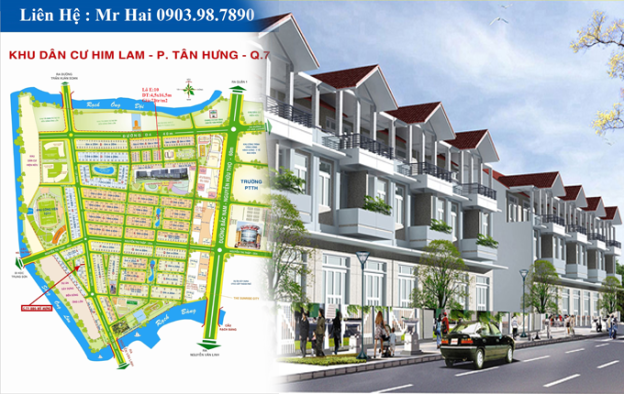 Chuyên cho thuê nhà phố khu Him Lam phường Tân Hưng Quận 7, DT: 5x18m, 5x20m, 7.5x20m, 10x20m 7432369