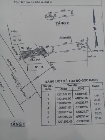 Cần bán gấp nhà 1 trệt 1 lầu mặt tiền đường 11, P. Linh Tây ngay cạnh Phạm Văn Đồng. DT: 100m2 7387231