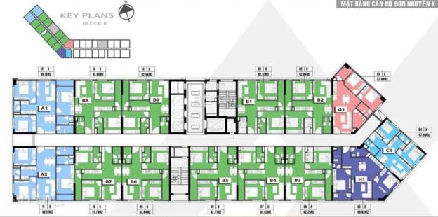 Bán căn 2 phòng ngủ 66m2 tòa K chung cư Xuân Mai Complex - Dương Nội, giá chỉ 1,1 tỷ 7384368