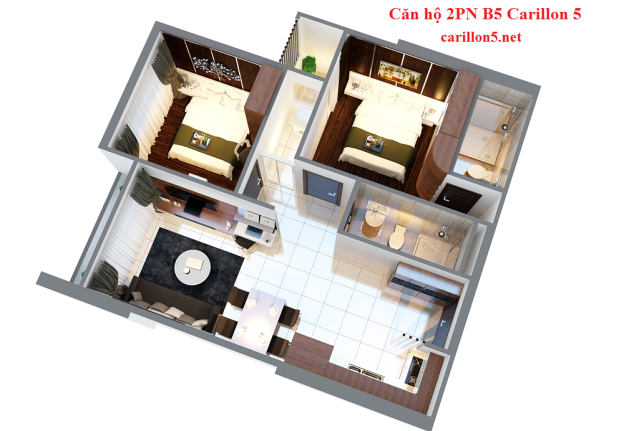 Bán căn hộ chung cư tại dự án Carillon 5, Tân Phú, Hồ Chí Minh diện tích 95m2 giá 2,3 tỷ 7447249
