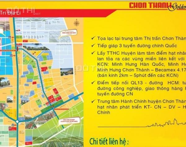 Mở bán dự án 150m2/320 triệu ngay TT Chơn Thành Bình Phước cạnh Vincom, Lh: 0948 0968 39 7433273