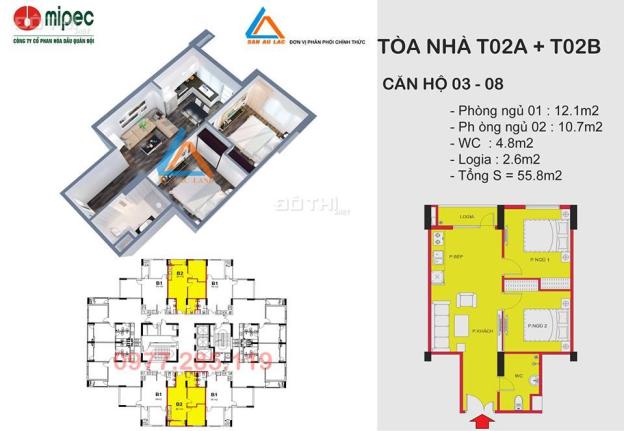 Bán căn 2 phòng ngủ Mipec Kiến Hưng Hà Đông giá tốt nhất 7442269