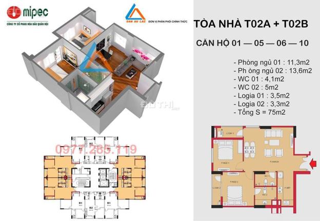 Bán căn 2 phòng ngủ Mipec Kiến Hưng Hà Đông giá tốt nhất 7442269