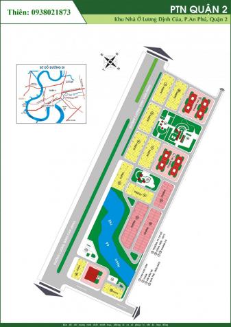 Bán đất quận 2, đường Lương Định Của, dự án tái định cư 17ha, DT 100m2, giá 65tr/m2. 0909817489. 7583930