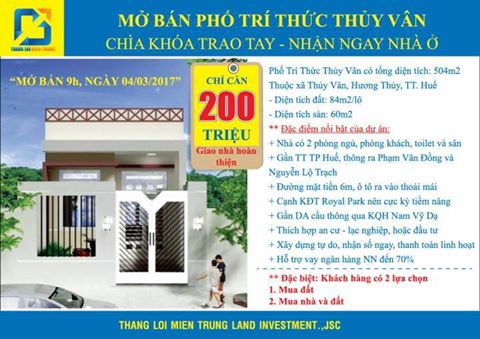 Bán nhà đất cấp 4 tại Thủy Dương, Hương Thủy. Giá chỉ 635tr 7570590