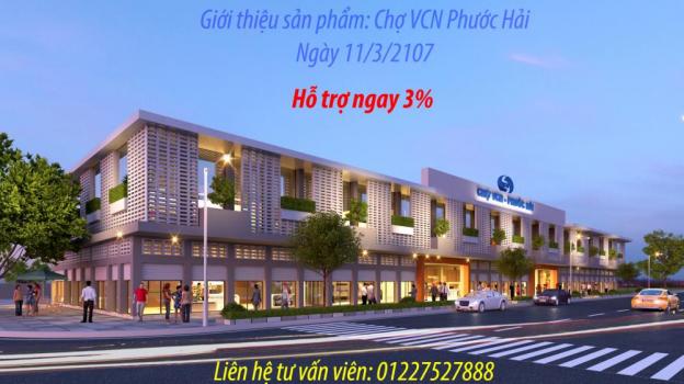 Bán và cho thuê chợ VCN Phước Hải, liên hệ chủ đầu tư VCN: 0972207450 7548382