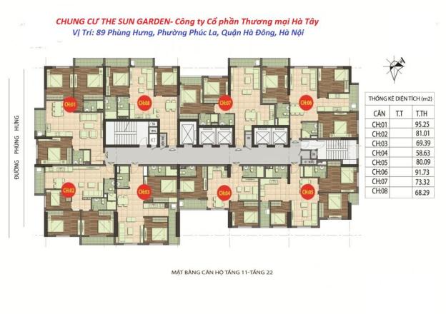 Tôi cần bán căn hộ chung cư 89 Phùng Hưng, căn tầng 1002 DT: 81.1m2, giá: 16tr/m2. LH: 0934646229 7570880