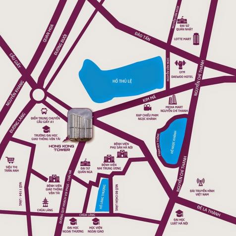 Cho thuê sàn TM Hong Kong Tower, Đống Đa. Diện tích 700m2 làm trường mầm non, nhà trẻ, 0966675271 8009428