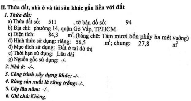 Đất 51/30/14 Phạm Văn Chiêu, P14, Gò Vấp, 4,5m x 15,5m, 0902614833 A. Minh 7570043