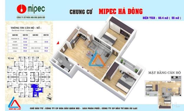 Mở bán căn hộ chung cư Mipec Hà Đông, Hà Nội diên tích 55m2 giá chỉ 14.5tr/m2 7577336