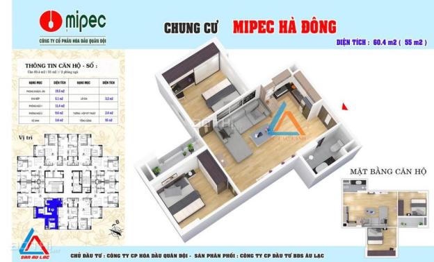 Mở bán căn hộ chung cư Mipec Hà Đông, Hà Nội diên tích 55m2 giá chỉ 14.5tr/m2 7577336