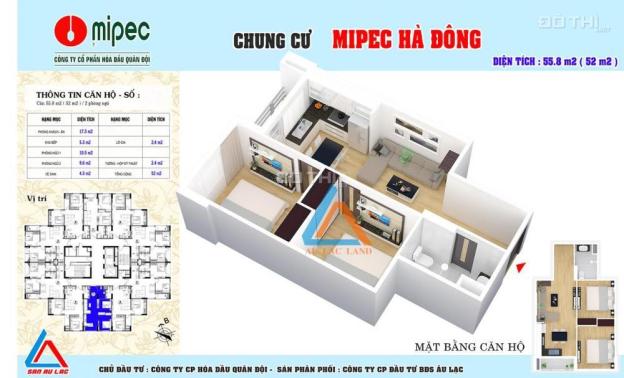 Mở bán căn hộ chung cư Mipec Hà Đông, Hà Nội diên tích 55m2 giá chỉ 14.5tr/m2 7577336