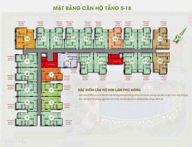 Suất nội bộ 39 căn view đẹp dự án Him Lam Phú Đông. LH CĐT 096.3456.837 7585942