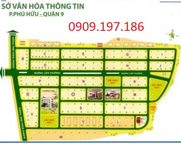 Bán đất nền dự án Sở Văn Hóa thông tin Quận 9, liên hệ: 0909.197.186 7673333