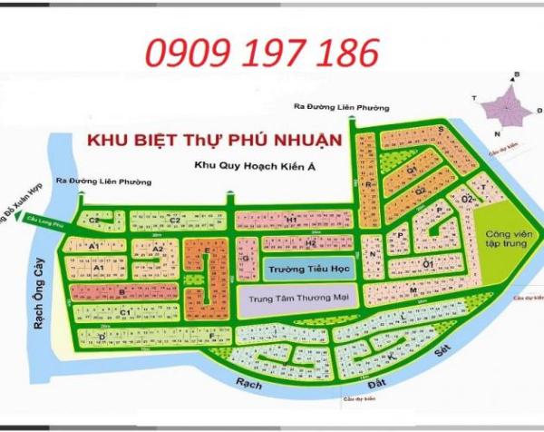 Cần bán đất dự án Phú Nhuận, quận 9, nền H1 đường 16m, giá 19,3tr/m2. (0909197186) 7666762