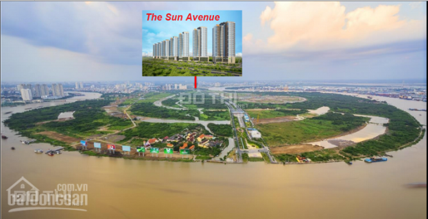 Kẹt tiền bán lại lỗ CH The Sun Avenue, 1PN + 1, 56m2 giá 2,2 tỷ, view Đông Nam 7633688