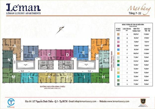 Bán căn hộ Léman Luxury Apartment, Quận 3, giao nhà ở ngay 4/2017 7667253