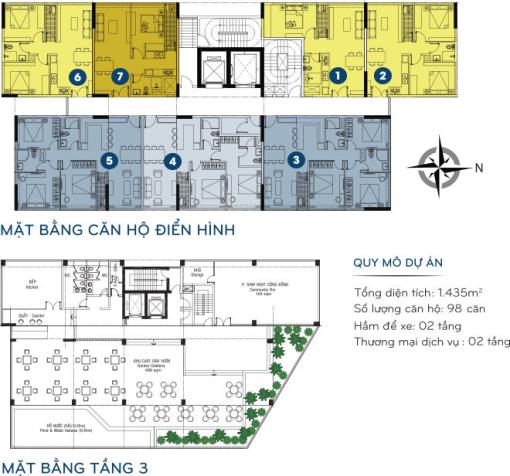 Cần bán căn hộ 2 PN- 2 WC- 75m2- Mặt tiền trung tâm Bình Thạnh- Giá chỉ 2.1 tỷ 7825580