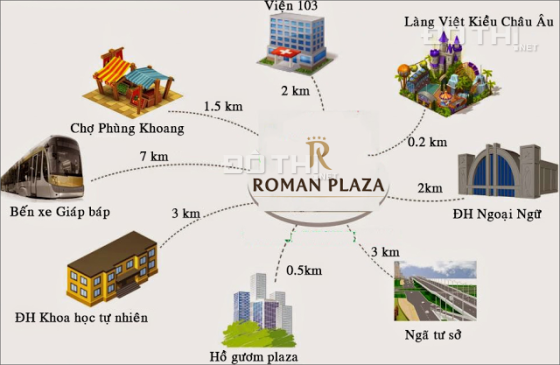 Nhận đặt chỗ căn hộ chung cư Roman Plaza Hải Phát, Làng Việt Kiều Châu Âu, giá đợt 1 cực hấp dẫn 7650377