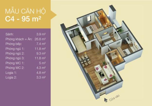 Bán lại 1 số căn hộ giá cực tốt diện tích 90m2, 3 PN chung cư An Bình 1 Building. LH: 0949876492 7701661
