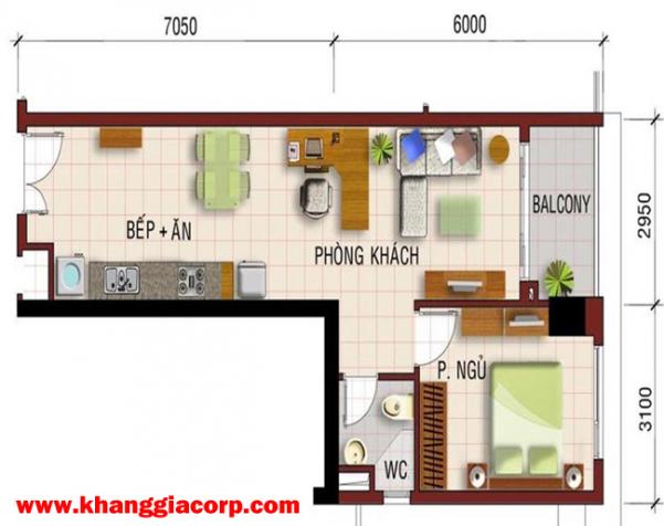 Bán căn hộ chung cư Khang Gia Tân Hương (Lucky Apartment), Tân Phú, diện tích 56m2, giá 1,2 tỷ 8143435