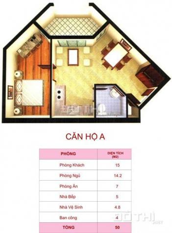Cho thuê căn hộ chung cư An Hòa, Quận 2, DT 50m2 giá 6 triệu/tháng 7742113