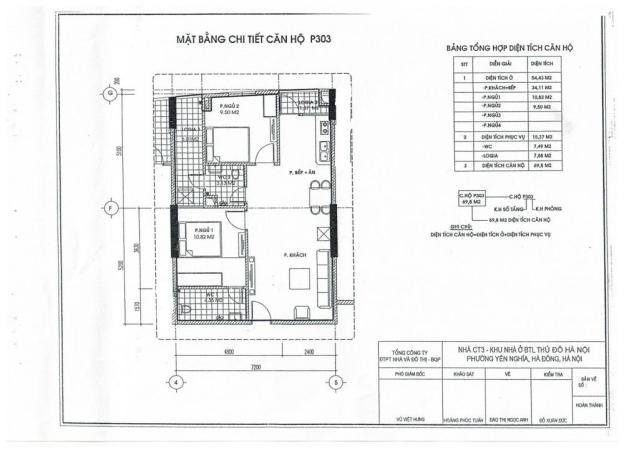 Bán gấp căn hộ chung CT2 Yên Nghĩa, căn hộ 12.03 diện tích 69.8m2/2PN, giá 12tr/m2, LH: 0978967149 8321651