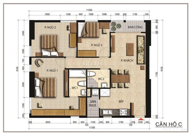 Bán căn hộ chung cư tại dự án Centana Thủ Thiêm, Quận 2, Hồ Chí Minh diện tích 88m2 giá 29 triệu/m² 7794653