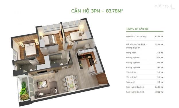 Bán căn hộ chung cư tại dự án LuxGarden, Quận 7, Hồ Chí Minh diện tích 68m2 giá 24tr//m² 7805507