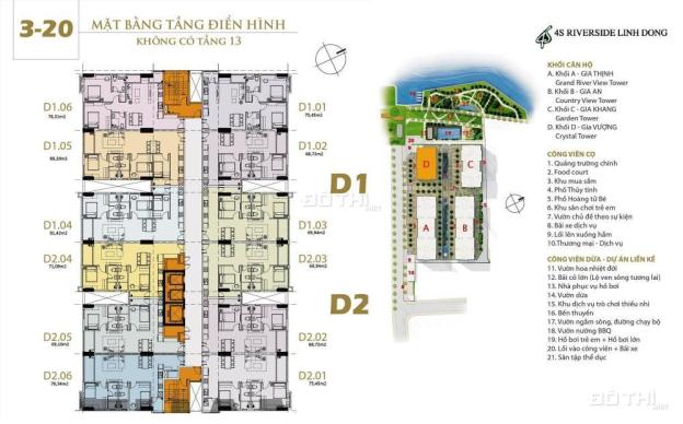 Căn hộ 4S Reverside Linh Đông, Thủ Đức, nhận nhà ngay, ck 3%, tặng bộ nội thất. LH: 0886 040 040 7807839