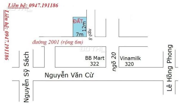 Bán lô đất đường 2001 - lối 2 đường Nguyễn Văn Cừ 7813459