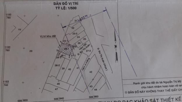 Nhà MTNB nhìn ra đường Bùi Thị Xuân, 49,96m2 sẽ ra mặt tiền đường LG 30m, giá 3,75 tỷ TL 7949031