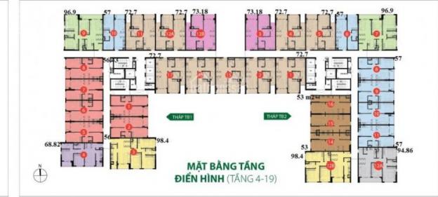 Bán căn hộ chung cư tại The Botanica, Quận Tân Bình, căn số 4, 03 mặt thoáng, 2,7 tỷ. 0936449799 7939480