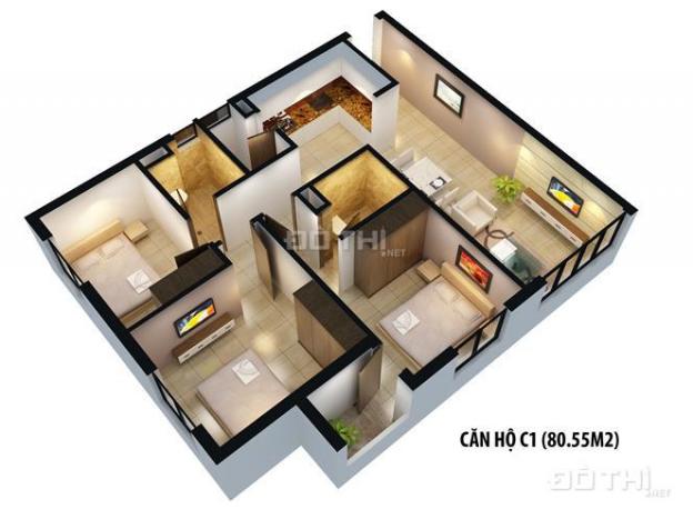 Bán gấp căn 3 PN, nhà mới nhận, 81m2 chung cư Gamuda City, Hoàng Mai, Hà Nội. 0977.699.855 7827841