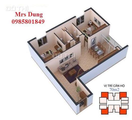 Bán căn hộ 2 phòng ngủ dự án TBCO Riverside TP Thái Nguyên. 0912032262 7837165