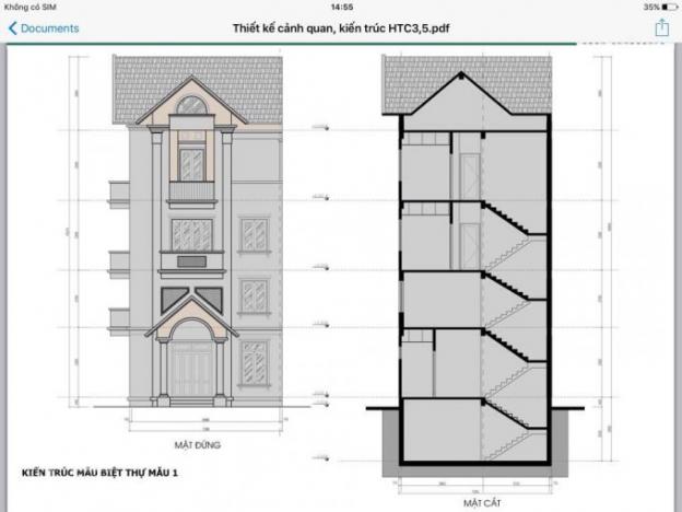 Bán liền kề, biệt thự Hateco Xuân Phương Nam Từ Liêm, Hà Nội. Giá rẻ 45tr/m2 7933319