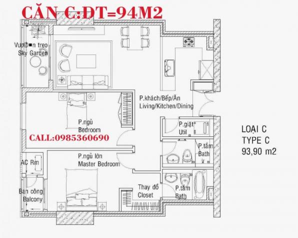 CC cần bán gấp trong tuần căn số 10 chung cư Usilk City Văn Khê DT 93.32m2, giá 16tr/m2, bao tên 7970881