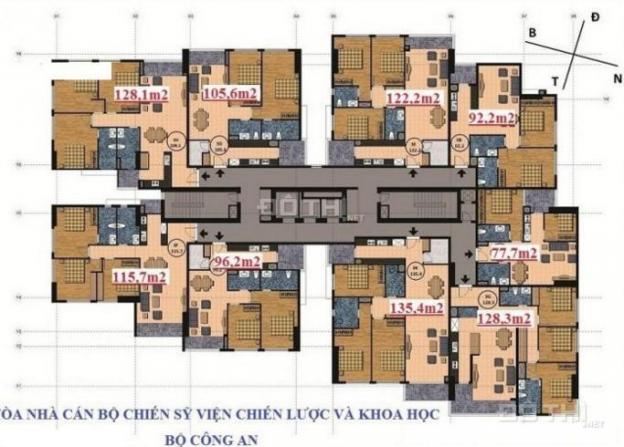 Bán căn hộ chung cư tổ 9 Yên Hòa, Cầu Giấy diện tích 96m2 giá 30 tr/m2. LH 0934446314 4992857