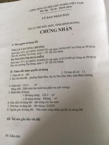 Tôi đang cần tiền cần bán gấp lô đất 5x24.4m, có 100m thổ cư 8002291