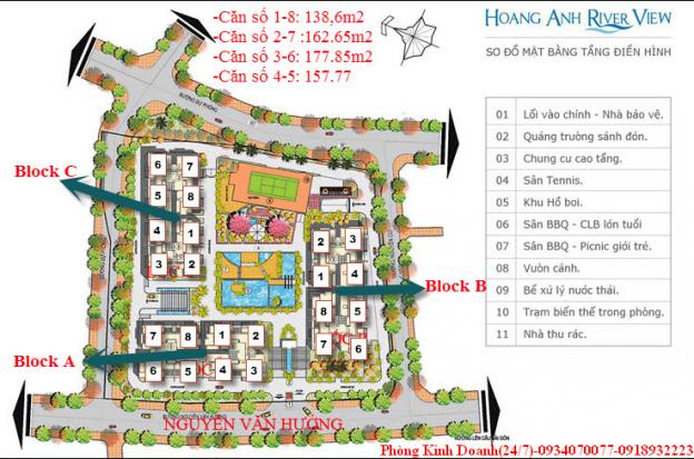 Bán căn hộ Hoàng Anh Gia Lai Quận 2. Căn 3PN, DT 138m2, giá rẻ nhất khu vực, LH 0902523396 8005361
